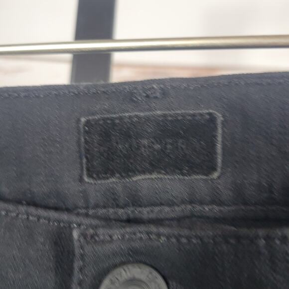 Mother The Rascal Ankle Fray Guilty Flash Black Beaded Jeans Size 27 - Picture 11 of 11
